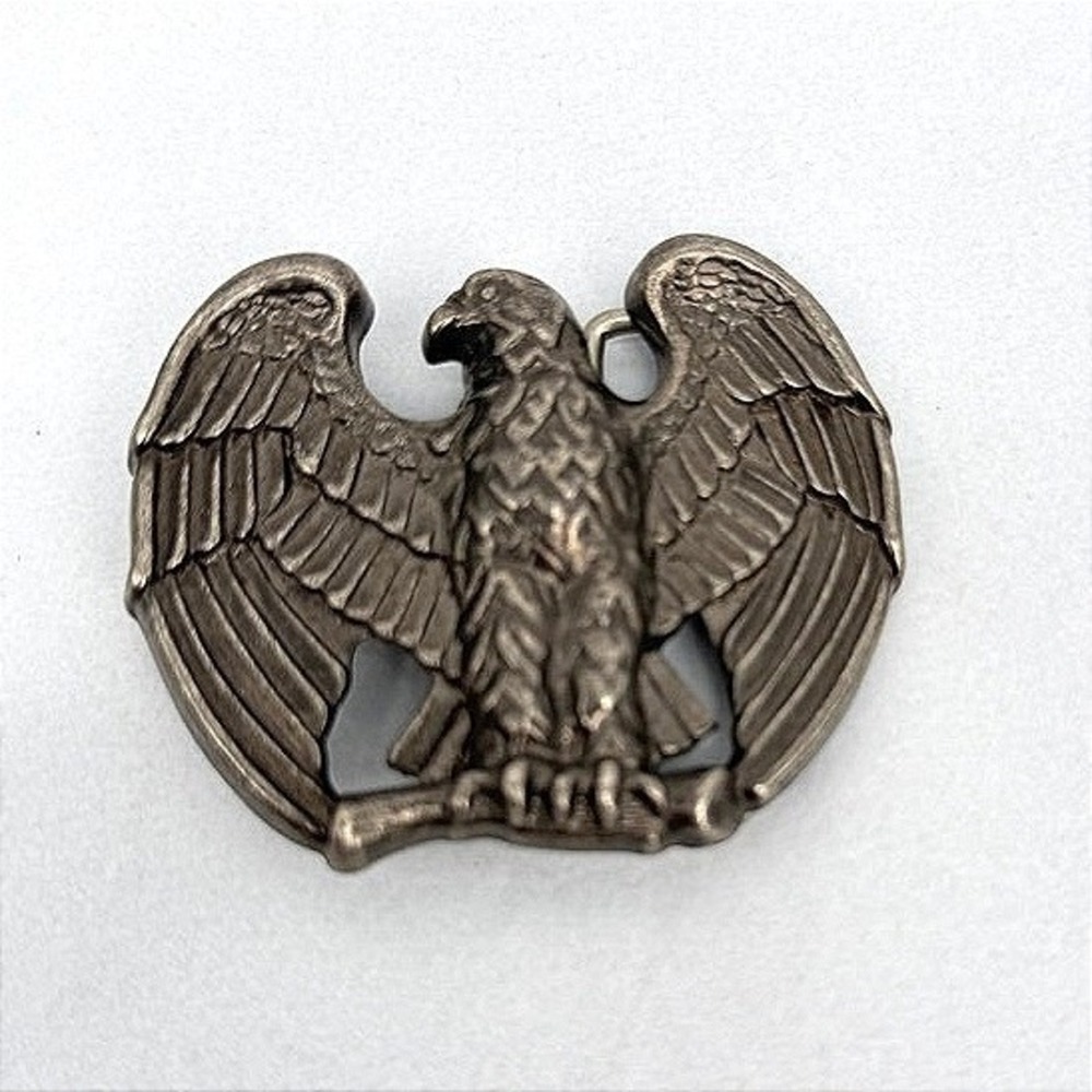 Avon Vintage Beltโ Buckle American Eagle Bird Western Biker Silver Federal Style
